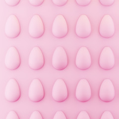 Easter Minimal creative egg pattern. Pink Easter background.
