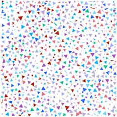 Fototapeta na wymiar Geometric simple minimalistic background. Colorful triangles on white background. Triangular pattern for your business design. Vector.