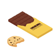 Isometric chocolate bar