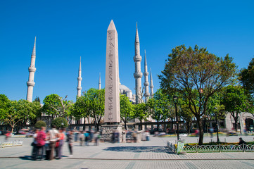 Fototapeta na wymiar Obelisk of Theodosius or Egyptian Obelisk in Istanbul