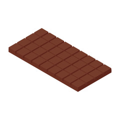 Isometric chocolate bar