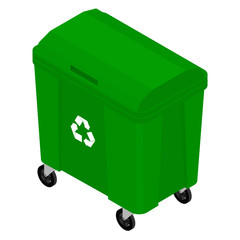 Garbage trash container
