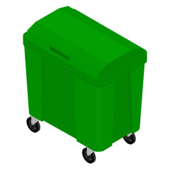 Garbage trash container