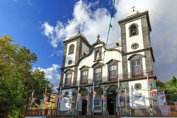 Beautiful view of the Igreja de Nossa Senhora do Monte church in Funchal on the island Madeira