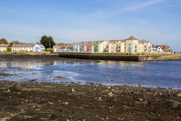 Killyleagh village waterfront on Strangford lough in Northern Ireland