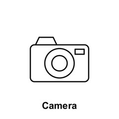 Camera icon. Element of summer holiday icon. Thin line icon for website design and development, app development. Premium icon