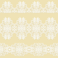 Set of lace borders