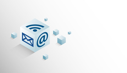 Obraz premium cubo, internet, cubi, informatica, 