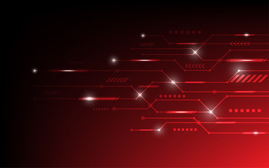 Abstract vector background with high tech circuit board concept