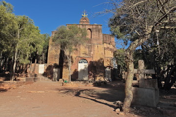 The rock-hewn church of Wukro Cherkos in Ethiopia