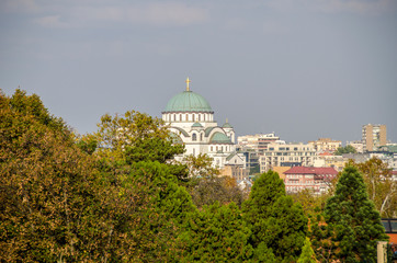 Fototapeta premium Saint Sava church, Belgrade, Serbia