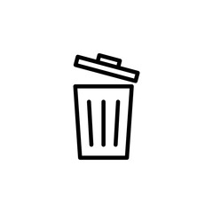 Trash icon vector. trash can icon. Delete icon vector