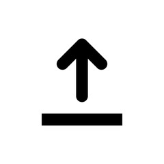 Upload icon vector. Upload sign icon. Upload button. Load symbol.