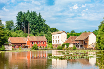 water mill, Burgundy, France