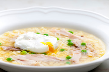 poultry soup with egg