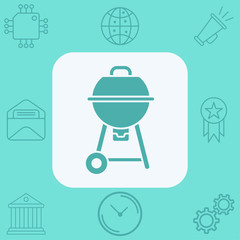 Barbecue vector icon sign symbol