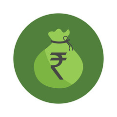  Money bag icon vector of world top currency
