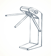 Turnstile. Vector drawing