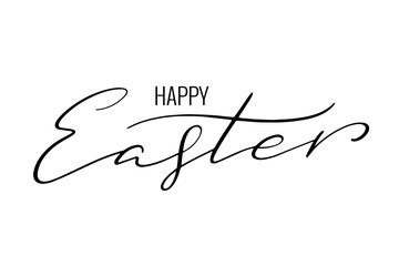 Happy Easter postcard Lettering happy easter.
