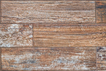 Dark wooden planks covering floor close up background