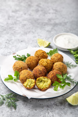 chickpeas falafel balls, vegan food