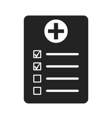 Medical prescription icon. Flat style vector EPS.