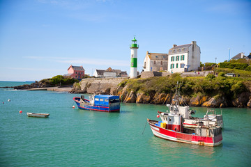 Port de pêche traditionnel en Bretagne sud