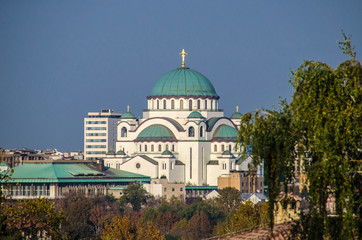 Fototapeta na wymiar Saint Sava church, Belgrade, Serbia