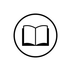 Book icon. Book icon isolated on white background