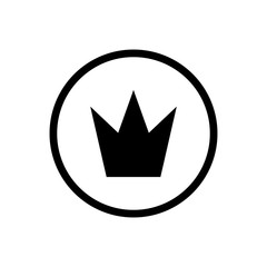 Crown Icon in trendy flat style isolated on grey background. Crown symbol for your web site design