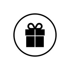 Gift icon. gift icon on white background