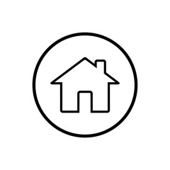 Home icon. House vector icon