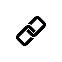 Link icon vector. Hyperlink chain symbol