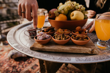 Turkish dried fruits and sweets