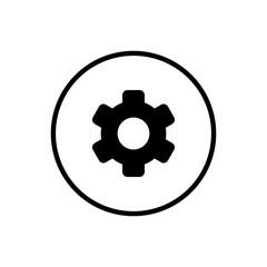 Setting Icon Vector. Cog Settings Icon Symbol