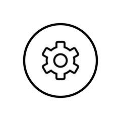 Setting Icon Vector. Cog Settings Icon Symbol