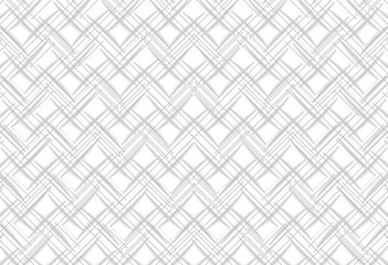 3d rendering. Seamless White square grid pattern art design wall background.