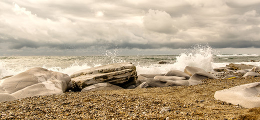 rocks in the sea