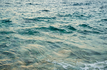 Sea surface with waves