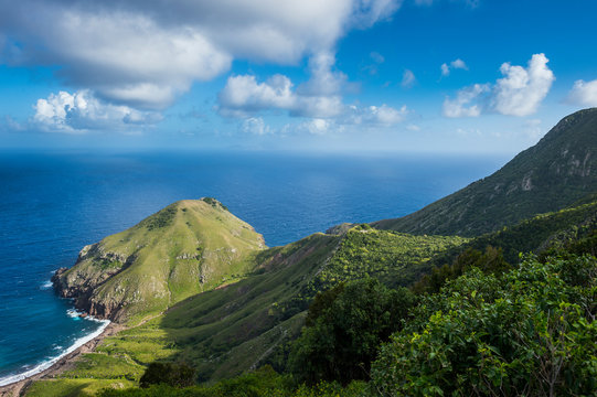 Caribbean, Netherland Antilles, Saba, coastline
