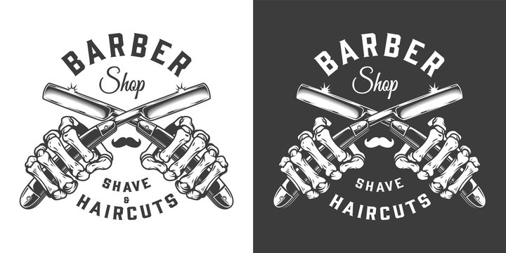 Vintage barbershop logo