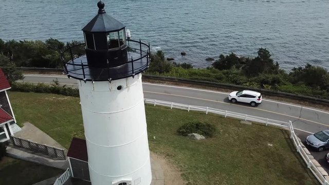lighthouse in harbor