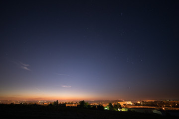Night sky panorama