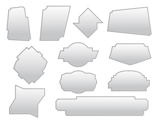 The silver textured plate.