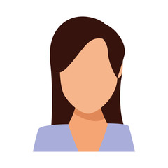 Businesswoman avatar faceless profile