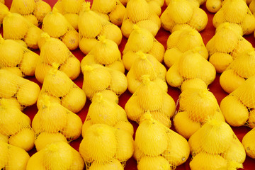 fresh lemon and background