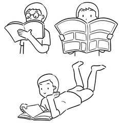 vector set of reader