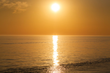 Sunset  on the sea