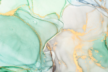 Fluid Art . Abstract colorful background, wallpaper. Mixing paints. Modern art. Marble texture. Alcohol ink colors  translucent