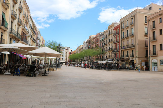 Placa De La Font Tarragona During Mediterranean Games In June 2018